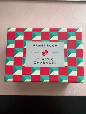 Classic Charades Party Game — Red & Teal